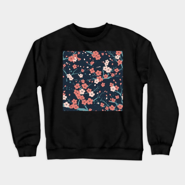 Cherry Blossom Crewneck Sweatshirt by tommytyrer